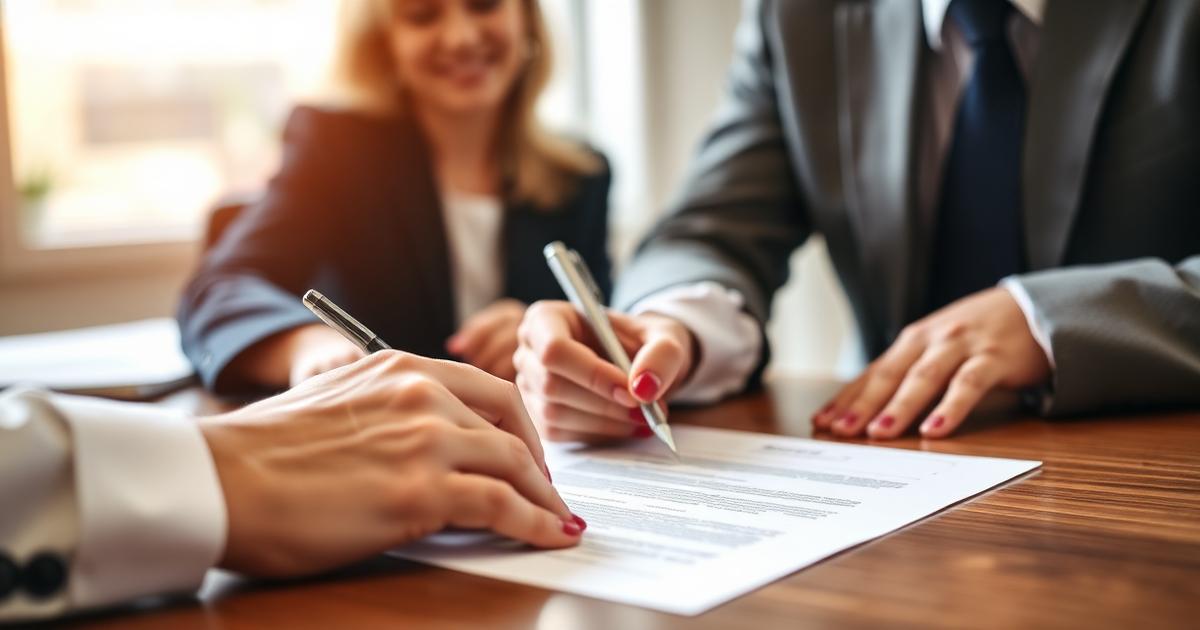 Signature d'un contrat-cadre Flexi-job entre un employeur et un travailleur